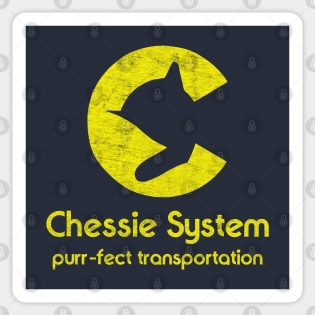 Chessie System - Purr-fect Transportation Sticker by Turboglyde